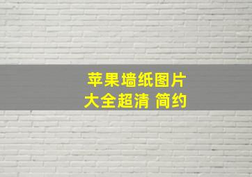 苹果墙纸图片大全超清 简约